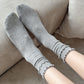 3-Pair Women's Soft Ribbed Crew Socks with Lettuce Edge Cuff Stretch Cotton Feel Everyday Comfort Set