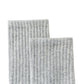 3 Pairs Cotton Crew Socks Soft Ribbed Knit Breathable Everyday Comfort