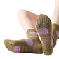 2 Pairs Womens Polka Dot Cotton Crew Socks with Non Slip Grip Sole