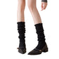 Womens Vintage Knit Lace Long Crew Socks Soft Stretch Warm Fit