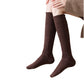 Womens Vintage Knit Lace Long Crew Socks Soft Stretch Warm Fit