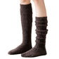 Womens Plush Coral Fleece Knee High Socks Soft Stretch Warm Winter Comfort