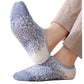 3-Pack Mens Winter No Show Socks with Non Slip Grips Soft Thermal Cozy Fit