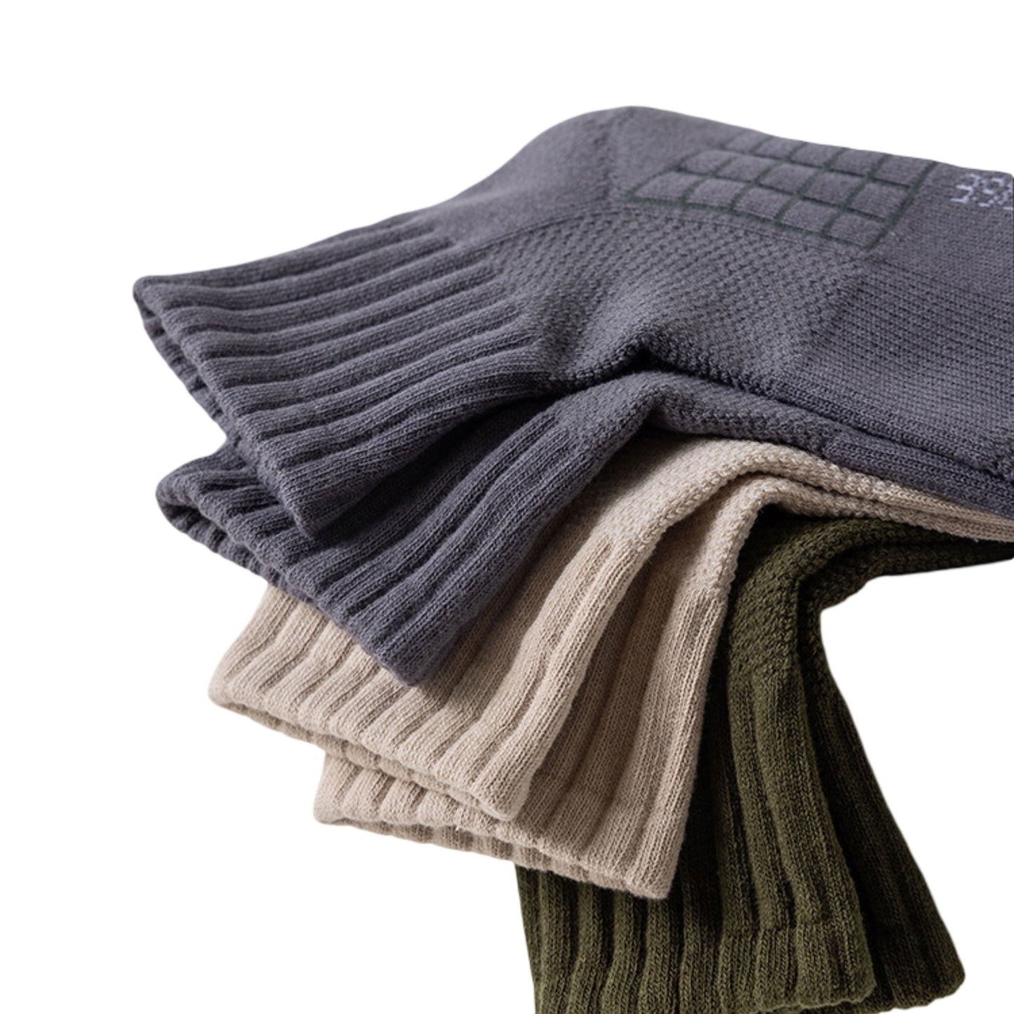 3-Pack Mens Cotton Ankle Socks Breathable Cushioned Comfort Fit