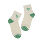 2-Pack Cotton Valentine Heart Embroidered Socks Casual Colorful Socks