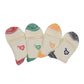 2-Pack Cotton Valentine Heart Embroidered Socks Casual Colorful Socks