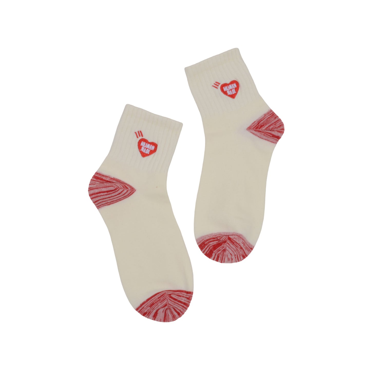 2-Pack Cotton Valentine Heart Embroidered Socks Casual Colorful Socks