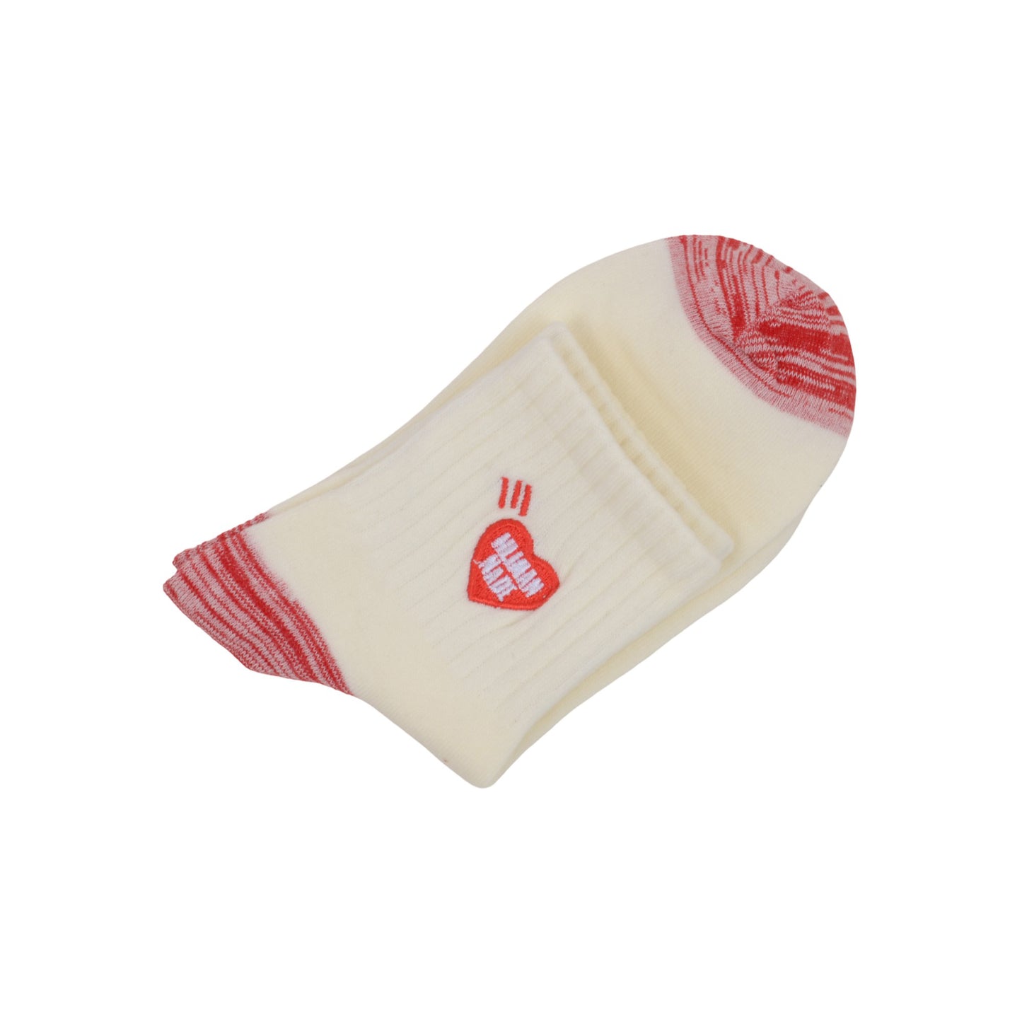2-Pack Cotton Valentine Heart Embroidered Socks Casual Colorful Socks