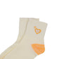 2-Pack Cotton Valentine Heart Embroidered Socks Casual Colorful Socks