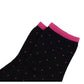 5-Pack Cotton Polka Dot Crew Socks for Women Soft Breathable Comfortable