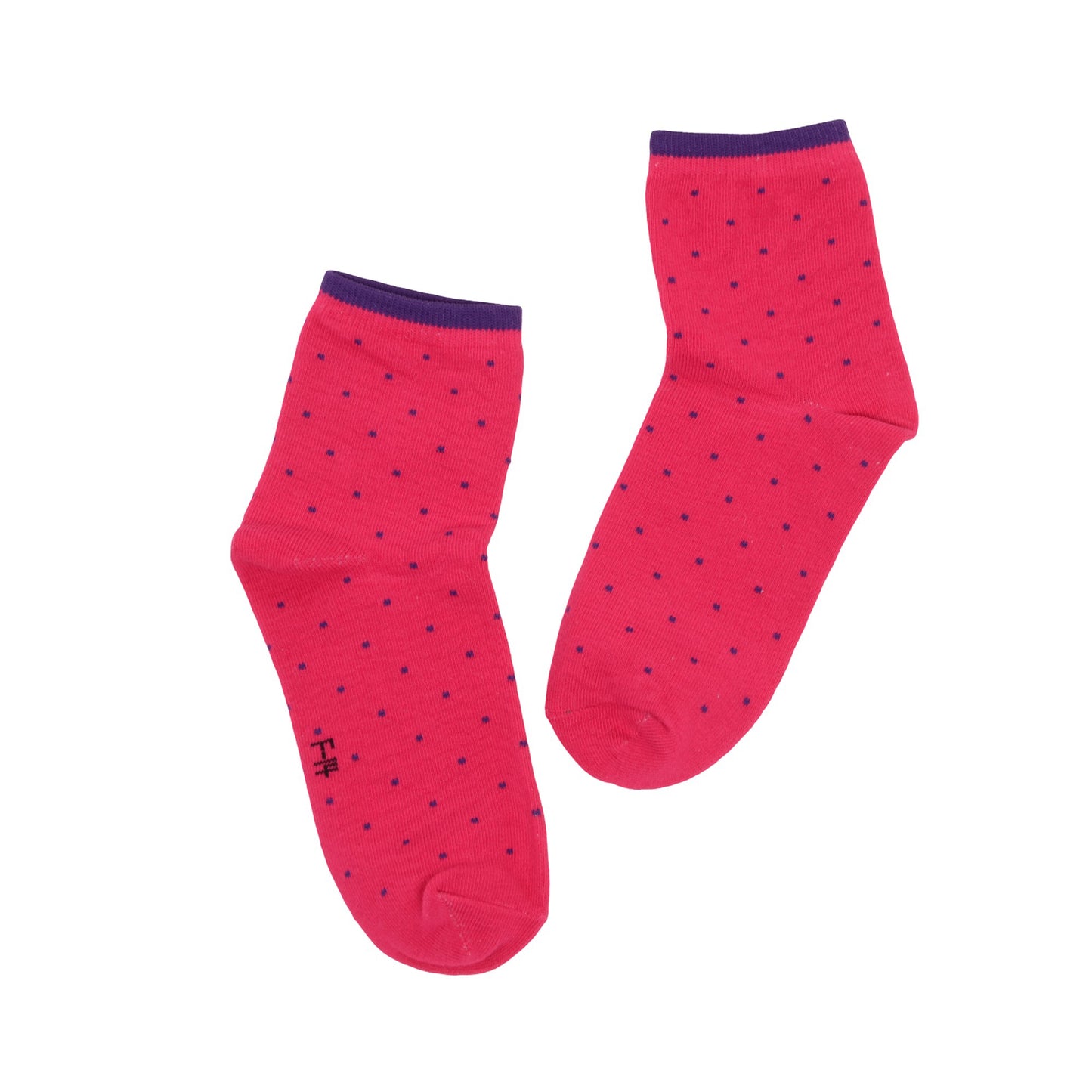5-Pack Cotton Polka Dot Crew Socks for Women Soft Breathable Comfortable