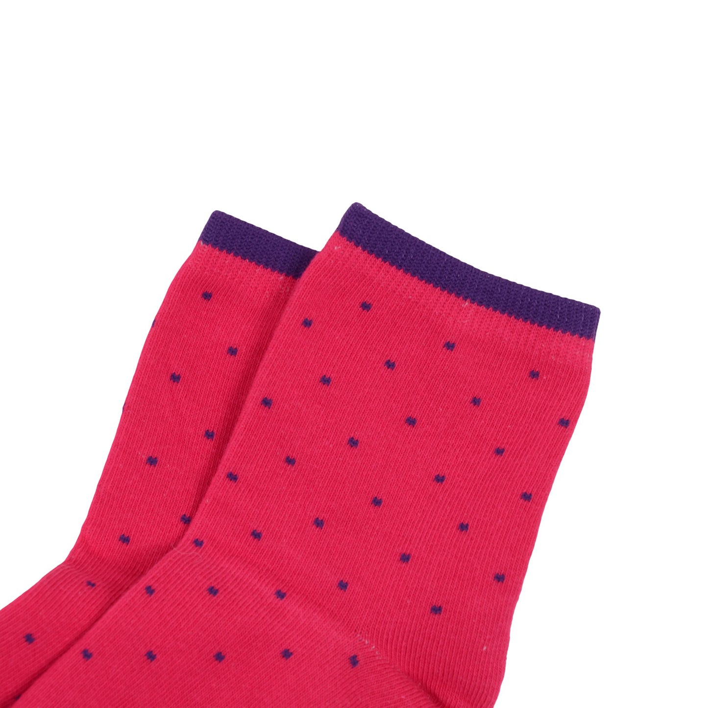 5-Pack Cotton Polka Dot Crew Socks for Women Soft Breathable Comfortable