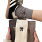 2-Pack Womens Cotton Blend Crew Socks with Embroidered Bow