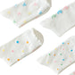 3-Pack Womens Cotton Ruffle Crew Socks with Cute Pattern Design