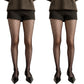 2pcs Women's Sheer Full Length Tights with Diamond Mesh Pattern and Soft Stretch Fit for Stylish Textured Feminine Legwear