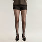 Sheer Full Length Tights with Diamond Mesh Pattern and Soft Stretch Fit for Stylish Textured Feminine Legwear