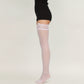 Sheer Thigh High Stockings with Decorative Lace Top Detail and Soft Stretch Fit for Elegant Feminine Legwear Styling