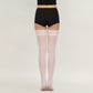 Sheer Thigh High Stockings with Decorative Lace Top Detail and Soft Stretch Fit for Elegant Feminine Legwear Styling