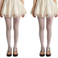 2pcs Women's Sheer Full Length Tights with Decorative Bow Thigh Print and Soft Stretch Fit for Delicate Feminine Styling