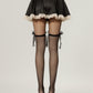Sheer Thigh High Stockings with Oversized Organza Bow Accents and Soft Stretch Fit for Elegant Feminine Styling