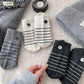Womens Cotton Crew Socks 6 Pair Pack Striped Accent Soft Breathable