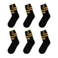 Womens Cotton Crew Socks 6 Pairs Soft Breathable Cute Dog Pattern Everyday Wear
