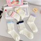 Womens Breathable Cotton Mesh Crew Socks 6 Pairs Lightweight