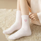 Womens Warm Crew Socks 6 Pairs Soft Thermal Valentine Comfort Cozy Winter Wear