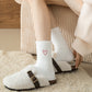 Womens Warm Crew Socks 6 Pairs Soft Thermal Valentine Comfort Cozy Winter Wear