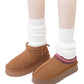 Ribbed Knit Slouch Leg Warmers with Soft Stretch Texture and Pull On Design for Layered Styling 16in