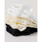 6-Piece Ruffle Trim Ankle Socks with Soft Stretch Fabric Breathable Lightweight Textured Knit