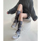 Knit Leg Warmers with Adjustable Ribbon Tie Detail Soft Stretch Texture and Slouchy Layering Fit