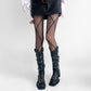 Fishnet Tights with Crisscross Pattern Sheer Mesh Stretch Fit Legging Style Fashion Hosiery