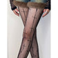 Fishnet Tights with Cross Pattern Stretch Fit Sheer Mesh Legging Style Hosiery