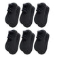 6-Pair Low Cut Lace Trim Liner Socks Soft Stretch Lightweight No Show Socks US(5-10)