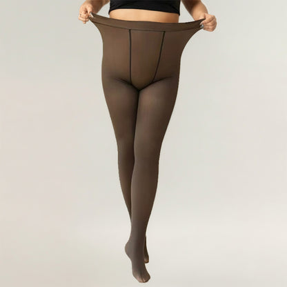 Women's Sheer Stretch Tights with High Rise Waist and Smooth Lightweight Coverage