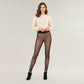 Women's Sheer Stirrup Tights with High Rise Waist and Stretch Fit Design