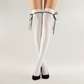 3-PC Women's Thigh High Stockings with Ribbon Tie Detail Stretch Knit Over the Knee Fashion Hosiery