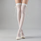 3-PC Women's Thigh High Stockings with Ribbon Tie Detail Stretch Knit Over the Knee Fashion Hosiery