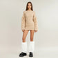 Women's Faux Fur Leg Warmers with Tie Detail Plush Winter Boot Cover Fashion Accessory