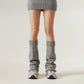 Women's Ribbed Knit Leg Warmers Slouchy Pull-On Boot Cover Winter Fashion Accessory