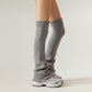 Women's Ribbed Knit Leg Warmers Slouchy Pull-On Boot Cover Winter Fashion Accessory