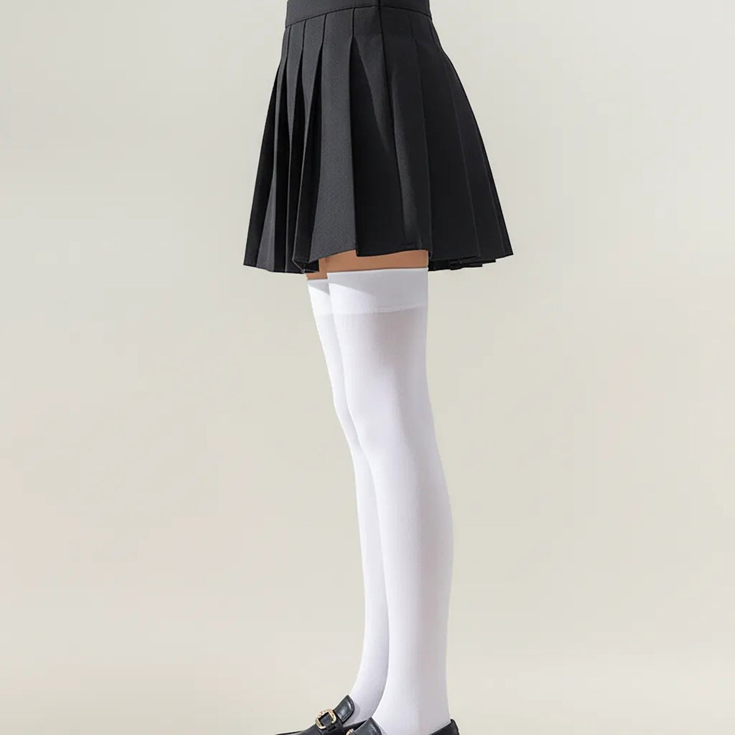 2-PC Women's Opaque Thigh High Stockings Over the Knee Stretch Fit Fashion Legwear