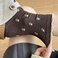 3 Pair Crew Socks Minimal Printed Design Soft Stretch Knit Mid Calf Casual Sock Set US 5-10.5
