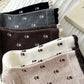 3 Pair Crew Socks Minimal Printed Design Soft Stretch Knit Mid Calf Casual Sock Set US 5-10.5