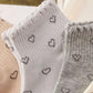 5 Pair Ankle Socks Soft Stretch Knit Ribbed Cuff Casual Giftable Sock Set US 5-10.5