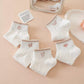 5 Pair Ankle Socks Soft Stretch Knit Ribbed Cuff Casual Giftable Sock Set US 5-10.5