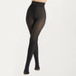 Fleece Lined Opaque Tights with High Waist Control Top and Thermal Stretch Fabric