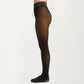 Fleece Lined Opaque Tights with High Waist Control Top and Thermal Stretch Fabric