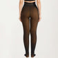 Fleece Lined Opaque Tights with High Waist Control Top and Thermal Stretch Fabric